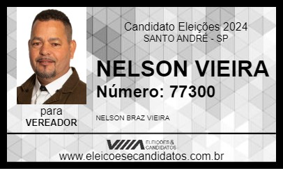 Candidato NELSON VIEIRA 2024 - SANTO ANDRÉ - Eleições