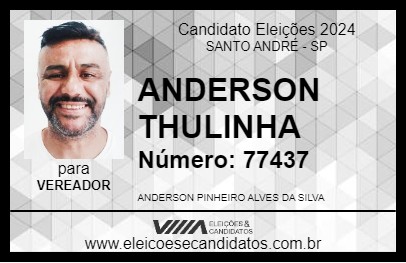 Candidato ANDERSON THULINHA 2024 - SANTO ANDRÉ - Eleições