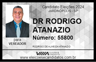 Candidato DR RODRIGO ATANAZIO 2024 - JARDINÓPOLIS - Eleições