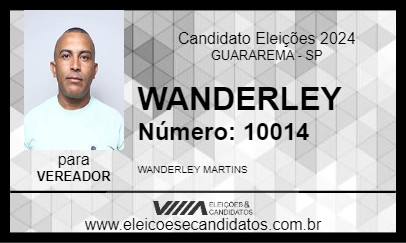 Candidato WANDERLEY 2024 - GUARAREMA - Eleições