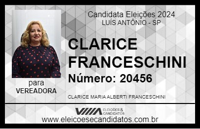 Candidato CLARICE FRANCESCHINI 2024 - LUÍS ANTÔNIO - Eleições