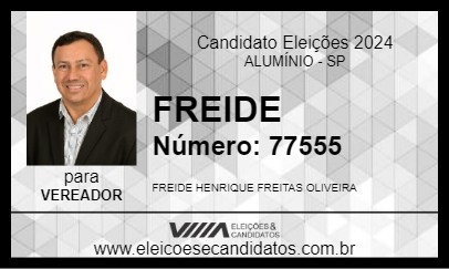 Candidato FREIDE 2024 - ALUMÍNIO - Eleições