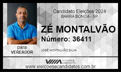 Candidato ZÉ MONTALVÃO 2024 - BARRA BONITA - Eleições