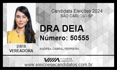 Candidato DRA DEIA 2024 - SÃO CARLOS - Eleições