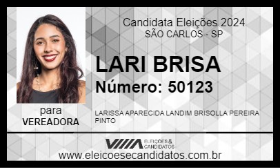 Candidato LARI BRISA 2024 - SÃO CARLOS - Eleições