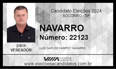 Candidato NAVARRO 2024 - SOCORRO - Eleições