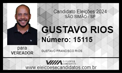 Candidato GUSTAVO RIOS 2024 - SÃO SIMÃO - Eleições