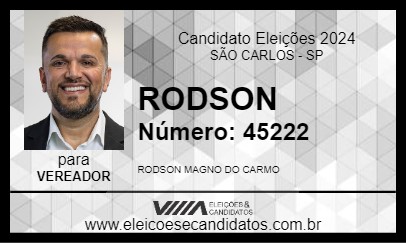 Candidato RODSON 2024 - SÃO CARLOS - Eleições