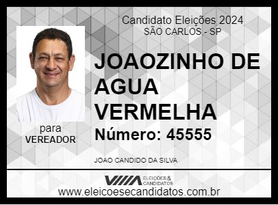 Candidato JOAOZINHO DE AGUA VERMELHA 2024 - SÃO CARLOS - Eleições