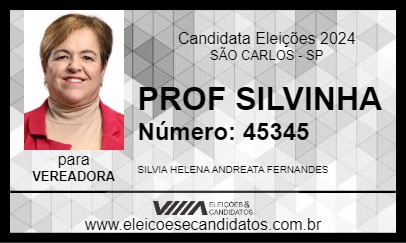 Candidato PROF SILVINHA 2024 - SÃO CARLOS - Eleições