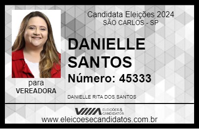 Candidato DANIELLE SANTOS 2024 - SÃO CARLOS - Eleições