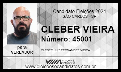 Candidato CLEBER VIEIRA 2024 - SÃO CARLOS - Eleições