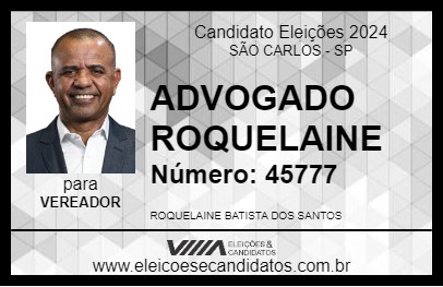 Candidato ADVOGADO ROQUELAINE 2024 - SÃO CARLOS - Eleições