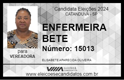 Candidato ENFERMEIRA BETE 2024 - CATANDUVA - Eleições