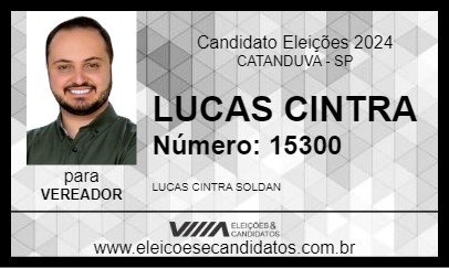 Candidato LUCAS CINTRA 2024 - CATANDUVA - Eleições