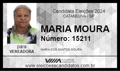 Candidato MARIA MOURA 2024 - CATANDUVA - Eleições