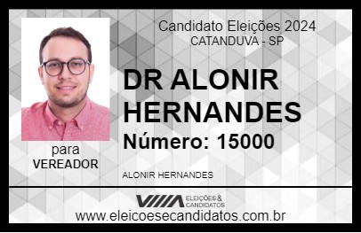 Candidato DR ALONIR HERNANDES 2024 - CATANDUVA - Eleições