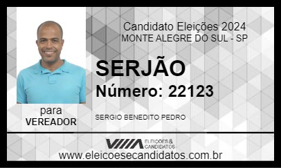 Candidato SERJÃO 2024 - MONTE ALEGRE DO SUL - Eleições