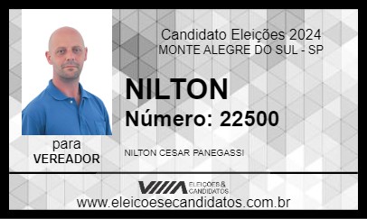 Candidato NILTON 2024 - MONTE ALEGRE DO SUL - Eleições