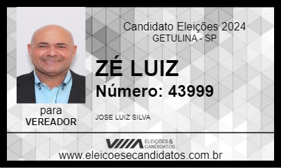 Candidato ZÉ LUIZ 2024 - GETULINA - Eleições