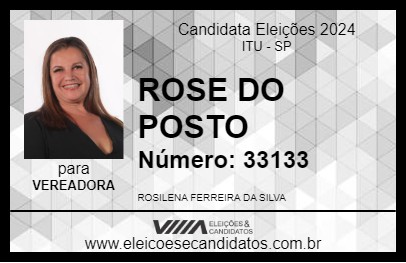 Candidato ROSE DO POSTO 2024 - ITU - Eleições