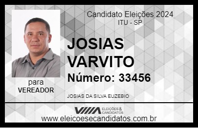 Candidato JOSIAS VARVITO 2024 - ITU - Eleições