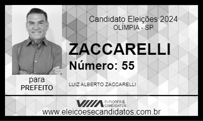 Candidato ZACCARELLI 2024 - OLÍMPIA - Eleições