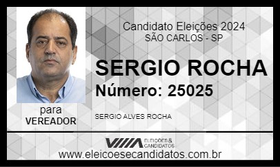 Candidato SERGIO ROCHA 2024 - SÃO CARLOS - Eleições