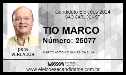 Candidato TIO MARCO 2024 - SÃO CARLOS - Eleições