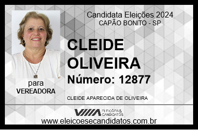 Candidato CLEIDE OLIVEIRA 2024 - CAPÃO BONITO - Eleições