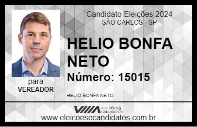 Candidato HELIO BONFA NETO 2024 - SÃO CARLOS - Eleições