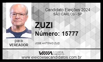 Candidato ZUZI 2024 - SÃO CARLOS - Eleições