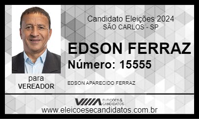 Candidato EDSON FERRAZ 2024 - SÃO CARLOS - Eleições