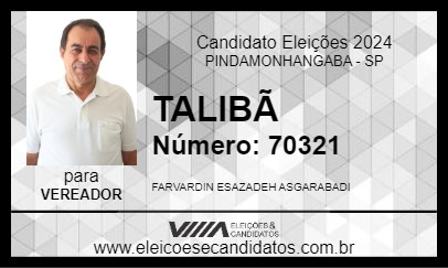 Candidato TALIBÃ 2024 - PINDAMONHANGABA - Eleições