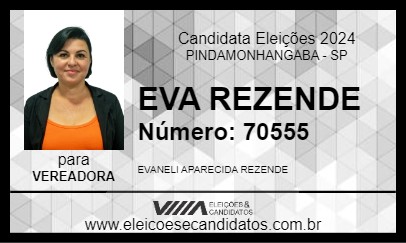 Candidato EVA REZENDE 2024 - PINDAMONHANGABA - Eleições