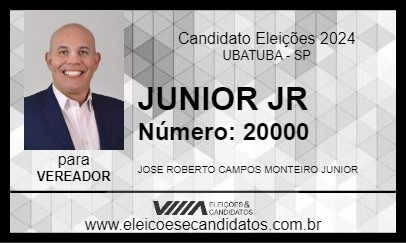 Candidato JUNIOR JR 2024 - UBATUBA - Eleições