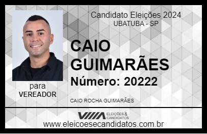 Candidato CAIO GUIMARÃES 2024 - UBATUBA - Eleições