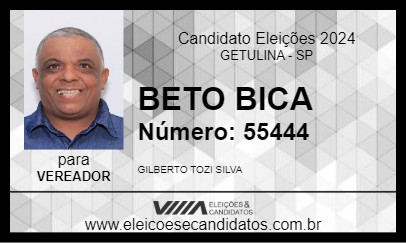 Candidato BETO BICA 2024 - GETULINA - Eleições