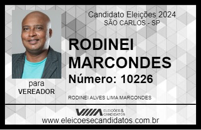 Candidato RODINEI MARCONDES 2024 - SÃO CARLOS - Eleições