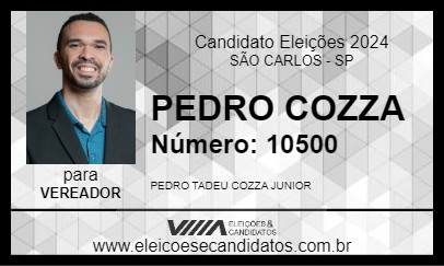 Candidato PEDRO COZZA 2024 - SÃO CARLOS - Eleições