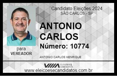 Candidato ANTONIO CARLOS 2024 - SÃO CARLOS - Eleições