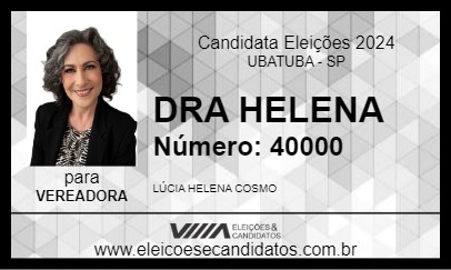 Candidato DRA HELENA 2024 - UBATUBA - Eleições