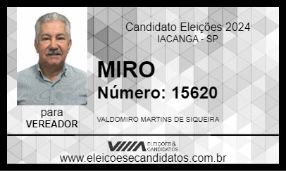 Candidato MIRO 2024 - IACANGA - Eleições