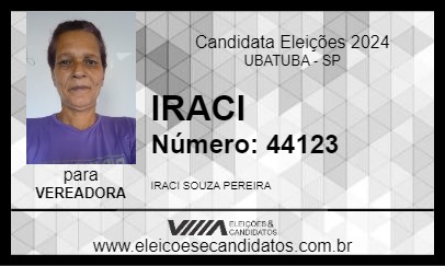 Candidato IRACI 2024 - UBATUBA - Eleições