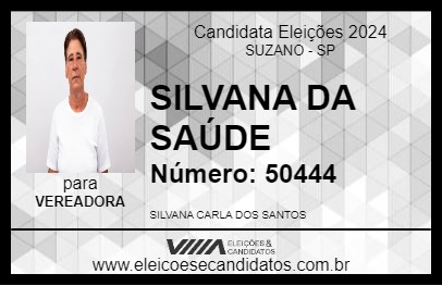 Candidato SILVANA DA SAÚDE 2024 - SUZANO - Eleições