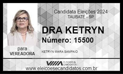 Candidato DRA KETRYN 2024 - TAUBATÉ - Eleições