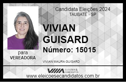 Candidato VIVIAN GUISARD 2024 - TAUBATÉ - Eleições