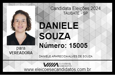 Candidato DANIELE SOUZA 2024 - TAUBATÉ - Eleições