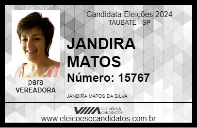 Candidato JANDIRA MATOS 2024 - TAUBATÉ - Eleições