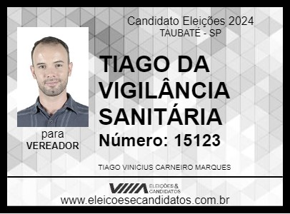 Candidato TIAGO MARQUES 2024 - TAUBATÉ - Eleições